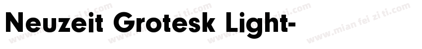 Neuzeit Grotesk Light字体转换